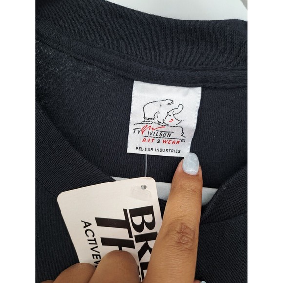 Vintage 1996 Ty Wilson USA Summer Games T-Shirt Sz XL Single Stitch Sleeve Black - Picture 3 of 8